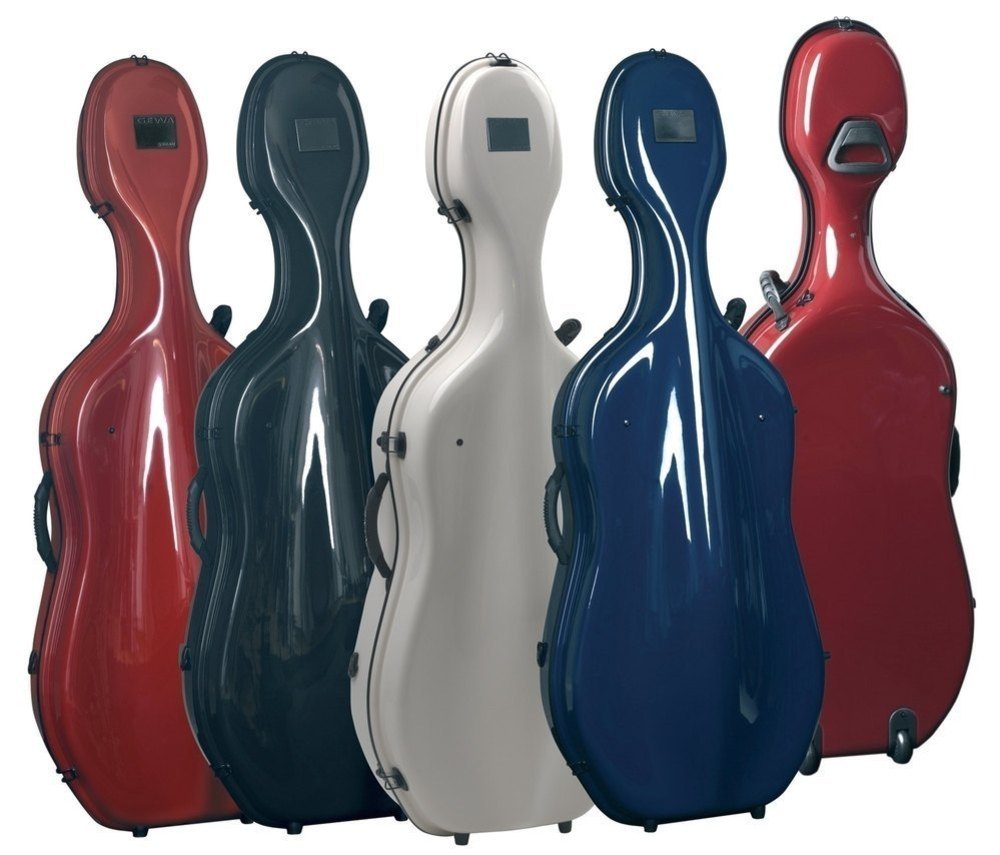 GEWA Made in Germany Cello case Idea Futura Rolly Black/burgundy