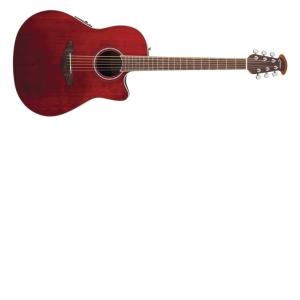 Ovation E-Acoustic Guitar Celebrity Standard Mid Cutaway Ruby Red