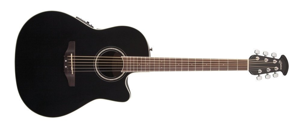 Ovation E-Acoustic Guitar Celebrity Standard Mid Cutaway Black