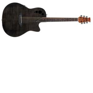 Applause E-Acoustic Guitar AE44IIP Mid Cutaway Transparent Black Flame