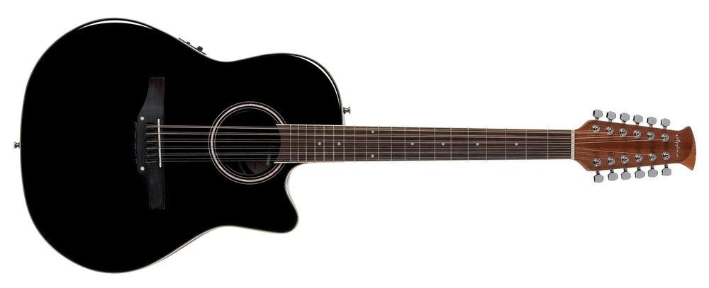 Applause E-Acoustic Guitar Balladeer Mid Cutaway 12-string Black