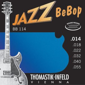 Thomastik-Infeld Thomastik Strings For Electric Guitar Jazz BeBob series nickel round wound Set 014rw