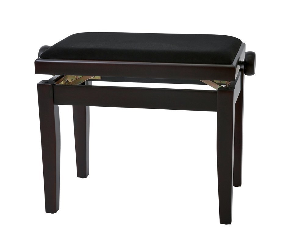 Piano bench Deluxe Rosewood matt Black cover