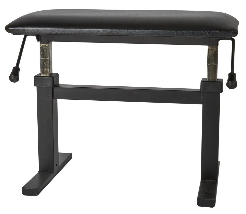 Piano bench Deluxe Auto Lift XL Cover black synthetic leather