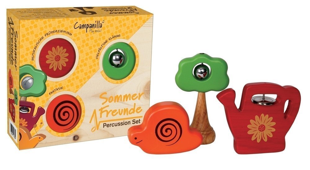 Percussion Set Garden friends 3-pieces Summer friends 3-piece